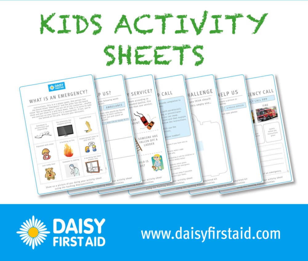 Free Kids Activity Sheets - Daisy First Aid free-kids-activity-sheets-daisy-first-aid